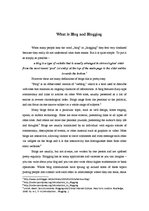 Kutatási anyagok 'Blog and Blogging', 3.                