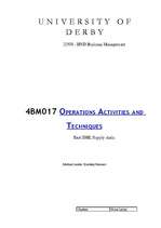Kutatási anyagok 'Operations Activities and Techniques ', 1.                