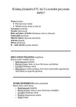 Minták 'Curriculum Vitae ', 1.                