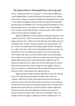 Esszék 'The Analysis of the Text "The Beautiful Flower with an Ugly Past"', 1.                