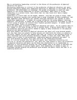 Esszék 'Why Is Outstanding Leadership Critical to the Future of the Profession of Physic', 1.                