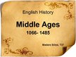 Prezentációk 'Middle Ages', 1.                
