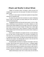 Kutatási anyagok 'Climate and Weather in Great Britain', 1.                