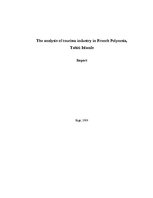 Kutatási anyagok 'The Analysis of Tourism Industry in French Polynesia', 1.                
