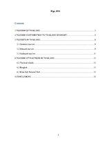 Kutatási anyagok 'Tourism in Thailand', 2.                