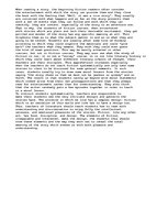 Esszék 'Does Fiction Follow a Pattern or Design?', 1.