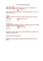 Minták 'Curriculum Vitae', 1.                