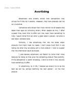 Esszék 'Advertising', 1.                