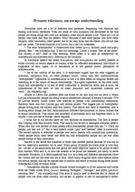 Esszék 'Promote Tolerance, Encourage Understanding', 1.                