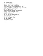 Esszék 'A poem about drugs named "you light up a fag"', 1.                