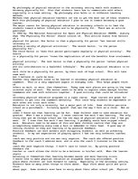 Esszék 'Philosophy of Secondary Physical Education', 1.                