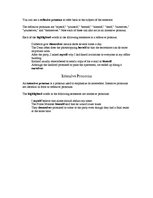 Összefoglalók, jegyzetek 'The Pronoun and Its Classification', 8.                