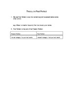 Összefoglalók, jegyzetek 'Past Tenses, Present Tenses and Future Tenses', 7.                