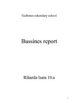 Üzleti tervek 'Business Report', 1.                
