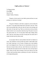 Kutatási anyagok 'Traffic Problems in Valmiera', 1.                