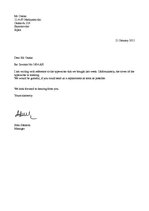 Minták 'Letter of Complaint', 1.                