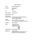 Minták 'Curriculum Vitae ', 1.                