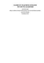 Kutatási anyagok 'Games in Teaching English to Young Learners', 1.                