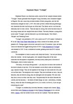 Esszék 'Book review "Twilight" by Stephenie Meyer', 1.                