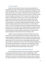 Esszék 'The Tourist Consumption of Local Cultures', 6.                