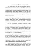 Esszék 'World War Two Effects on Japanese Society', 1.                