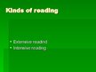 Prezentációk 'Teaching Reading at the Intermediate Level', 8.                