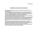 Esszék 'High Education Is a Step Forward For My Successful Life', 1.                