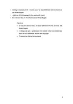 Kutatási anyagok 'Differences Between American and British English', 4.                