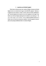 Kutatási anyagok 'Differences Between American and British English', 5.                