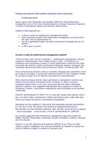 Összefoglalók, jegyzetek 'A Critical Review and Evaluation of Employee Performance Management', 7.                