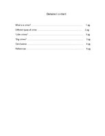 Esszék 'Small and Big Crimes', 2.                