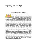 Összefoglalók, jegyzetek 'Riga City and Old Riga', 1.                