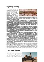 Összefoglalók, jegyzetek 'Riga City and Old Riga', 2.                