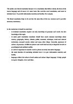 Összefoglalók, jegyzetek 'Culture and Translation in the Field of Telecommunications', 2.                