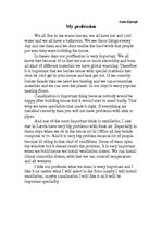 Esszék 'My Profession', 1.                