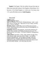 Összefoglalók, jegyzetek 'England', 1.                