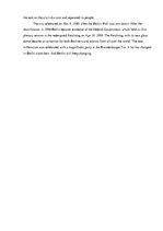 Esszék 'My Favourite Part of Town Is Berlin', 2.                