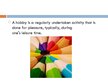 Prezentációk 'Hobbies', 3.                
