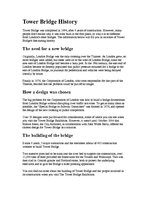 Összefoglalók, jegyzetek 'Tower Bridge History', 1.                