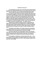 Esszék 'Reasons for Leaving Latvia', 1.                