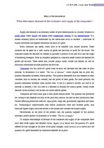 Esszék 'What Determines Demand of the Customers and Supply of the Companies?', 1.