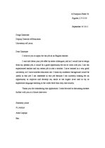 Minták 'Cover Letter', 1.                
