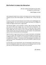 Esszék 'Die Freiheit im Leben des Menschen', 1.                