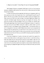 Esszék 'Reports on the Articles about Finances', 7.                