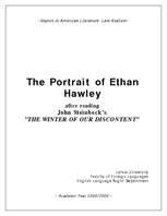 Esszék 'On Steinbeck's "The Winter of Our Discontent"', 1.                