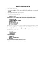 Összefoglalók, jegyzetek 'Present Tenses, Past Tenses and Future Tenses', 1.                