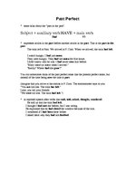 Összefoglalók, jegyzetek 'Present Tenses, Past Tenses and Future Tenses', 7.                