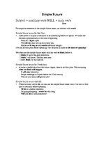 Összefoglalók, jegyzetek 'Present Tenses, Past Tenses and Future Tenses', 9.                