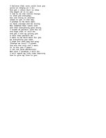 Esszék 'A promise To My Love', 1.                