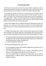 Esszék 'Current European Union Regional Policy', 1.                